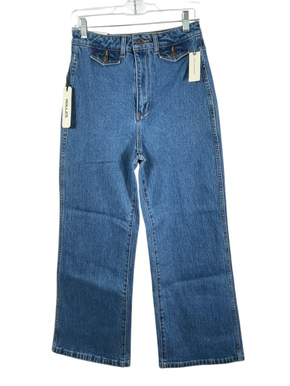 Rolla's Sailor High Rise Wide Leg Jeans NWT Medium Wash Denim 28 - Picture 2 of 14